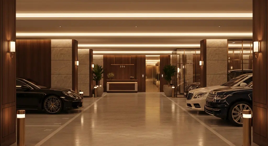 hotel-parking-vs-hotel-apartment-parking پارکینگ هتل و هتل آپارتمان